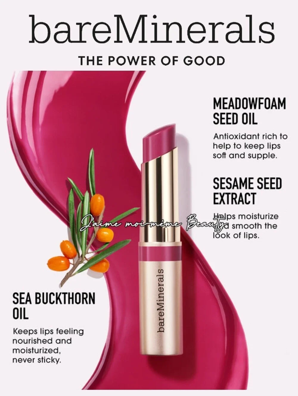 bareMinerals Devotion Dewy Lip Gloss-Balm — Rose Mauve Sheer Shine